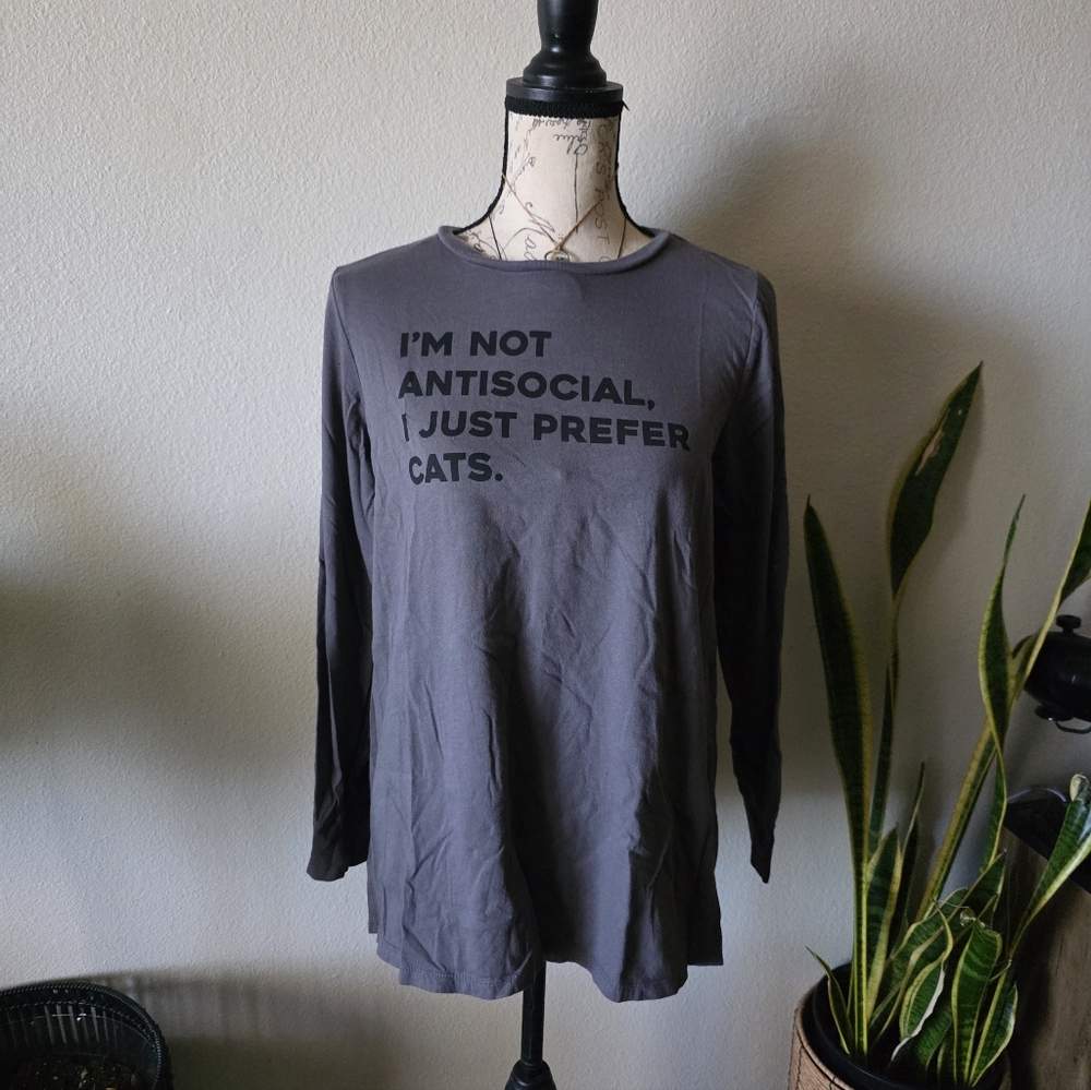 Torrid Not Antisocial Classic Crew Tee